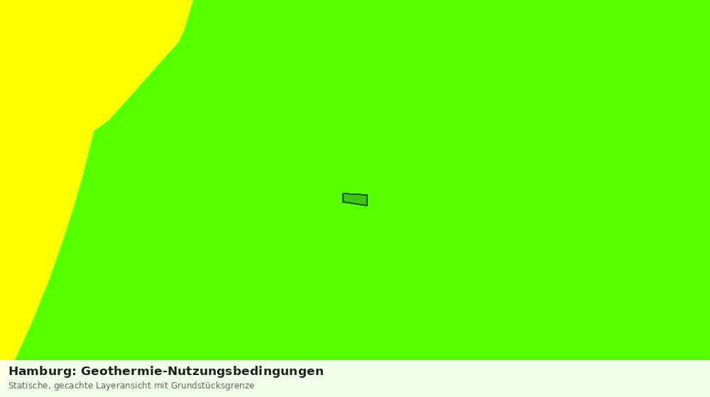 Statische Kartenansicht: Hamburg: Geothermie-Nutzungsbedingungen