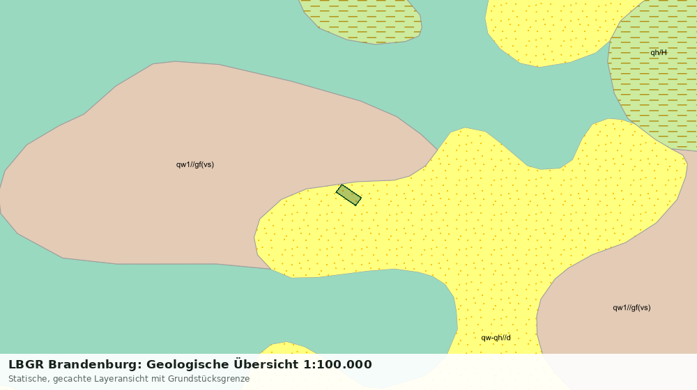 Statische Kartenansicht: LBGR Brandenburg: Geologische Übersicht 1:100.000