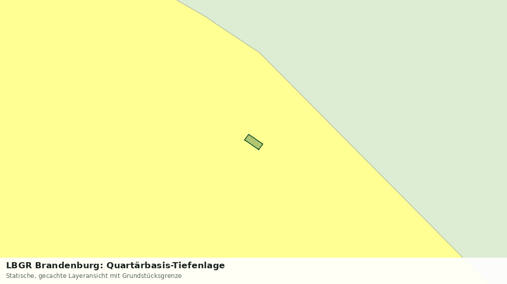 Statische Kartenansicht: LBGR Brandenburg: Quartärbasis-Tiefenlage