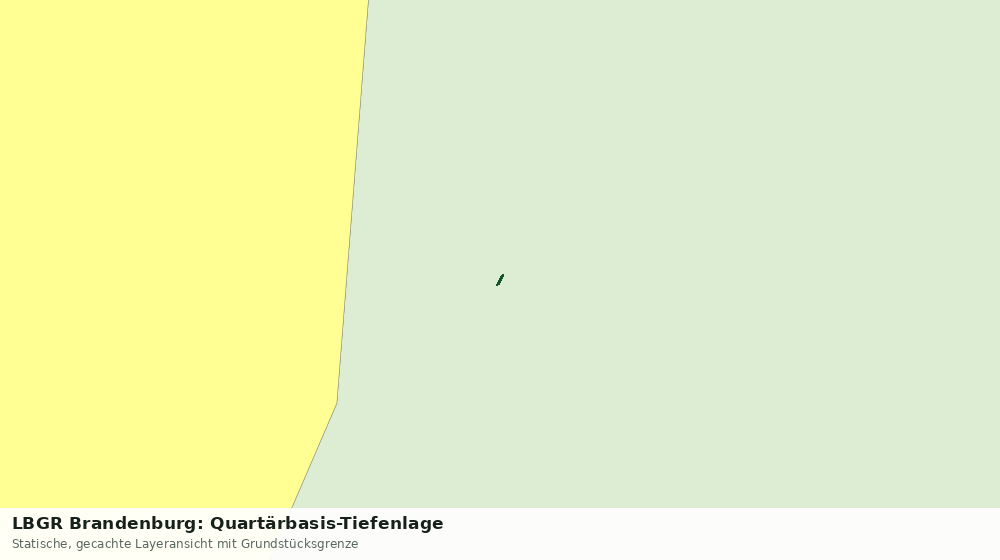 Statische Kartenansicht: LBGR Brandenburg: Quartärbasis-Tiefenlage