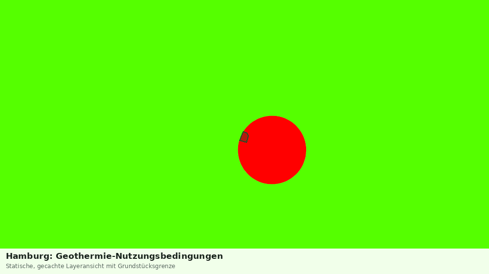Statische Kartenansicht: Hamburg: Geothermie-Nutzungsbedingungen