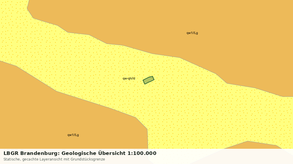 Statische Kartenansicht: LBGR Brandenburg: Geologische Übersicht 1:100.000