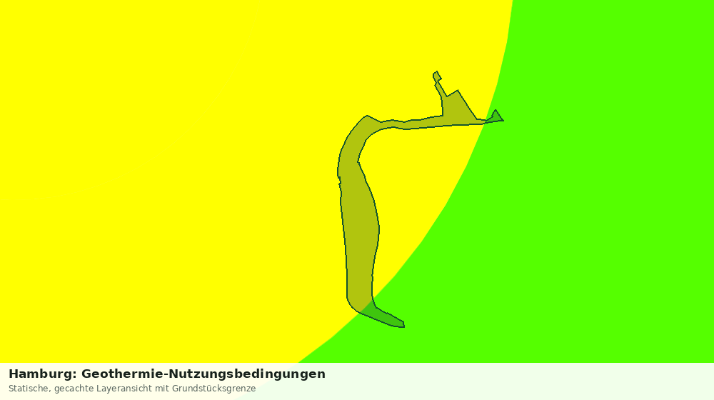 Statische Kartenansicht: Hamburg: Geothermie-Nutzungsbedingungen