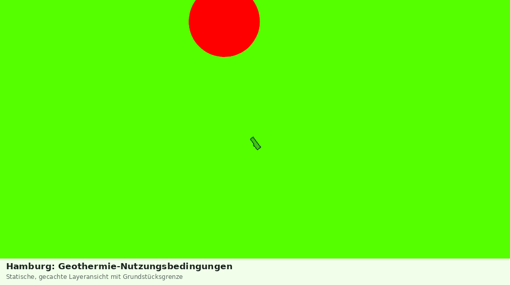 Statische Kartenansicht: Hamburg: Geothermie-Nutzungsbedingungen