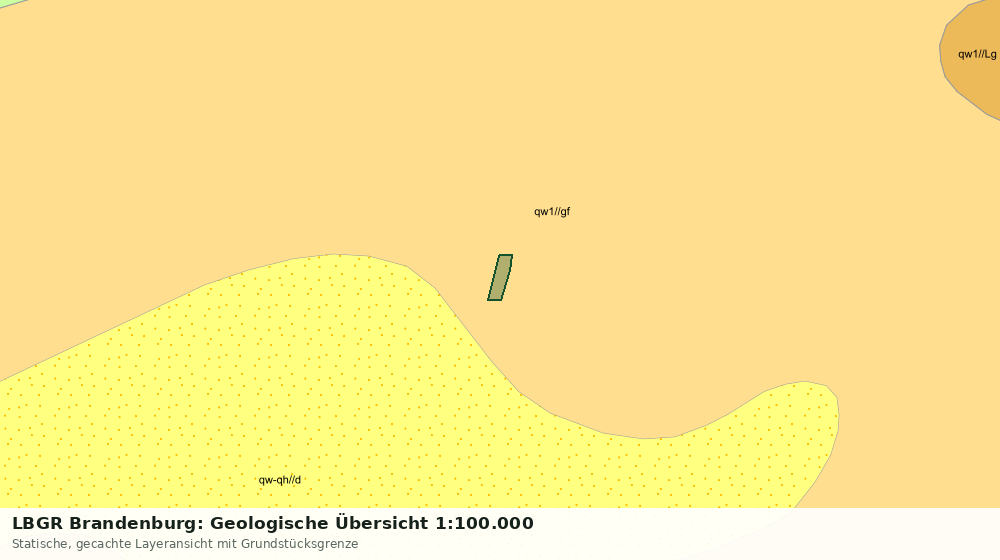 Statische Kartenansicht: LBGR Brandenburg: Geologische Übersicht 1:100.000