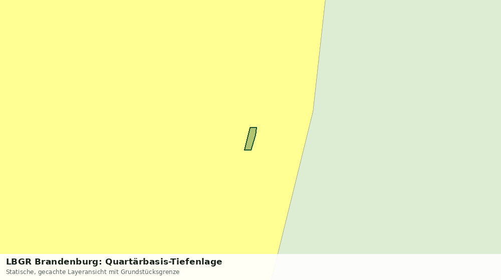 Statische Kartenansicht: LBGR Brandenburg: Quartärbasis-Tiefenlage
