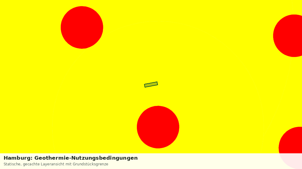 Statische Kartenansicht: Hamburg: Geothermie-Nutzungsbedingungen