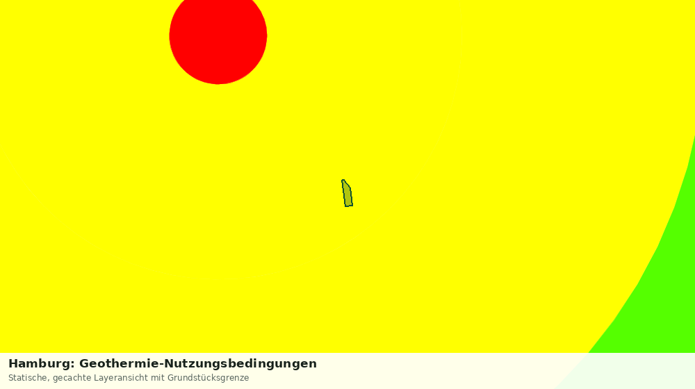 Statische Kartenansicht: Hamburg: Geothermie-Nutzungsbedingungen