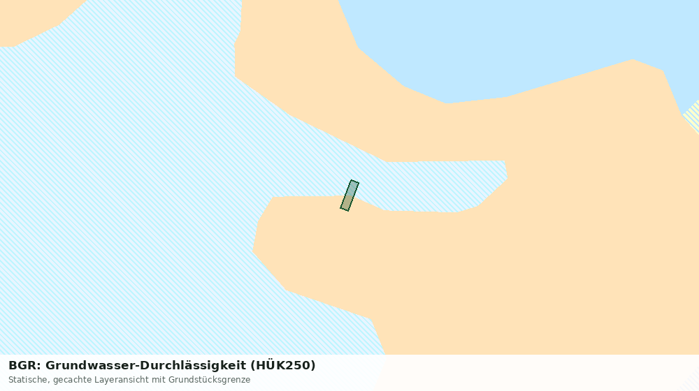 Statische Kartenansicht: BGR: Grundwasser-Durchlässigkeit (HÜK250)