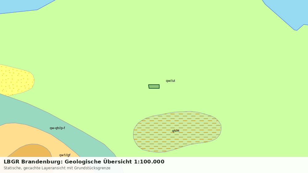 Statische Kartenansicht: LBGR Brandenburg: Geologische Übersicht 1:100.000