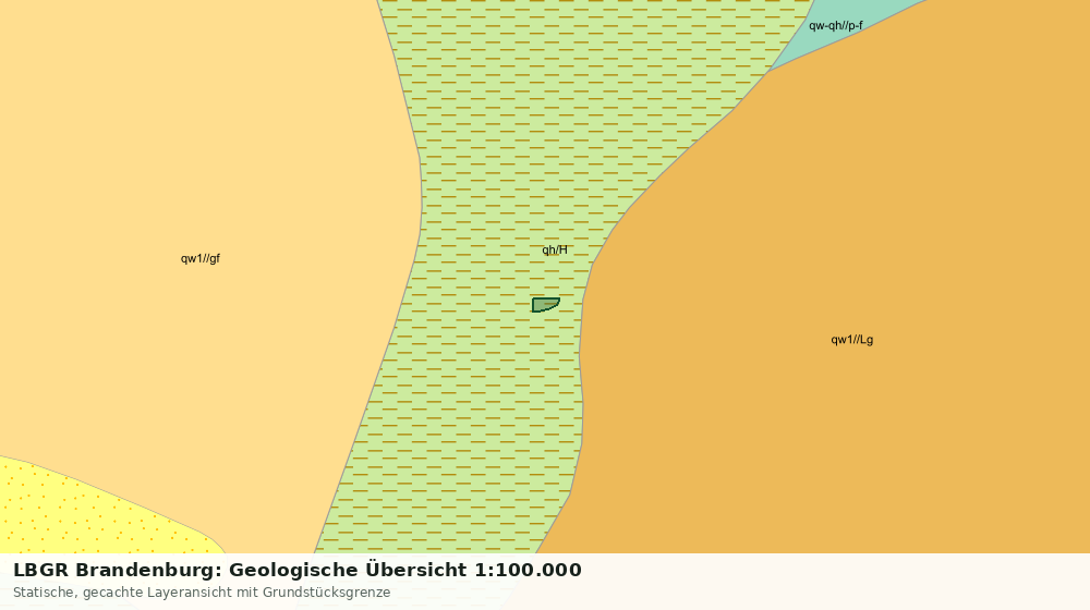 Statische Kartenansicht: LBGR Brandenburg: Geologische Übersicht 1:100.000
