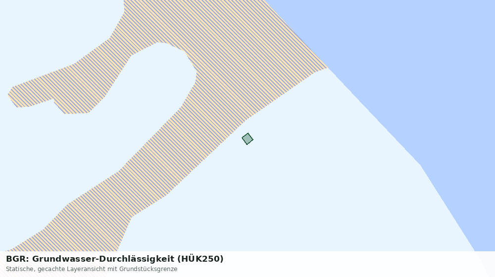 Statische Kartenansicht: BGR: Grundwasser-Durchlässigkeit (HÜK250)