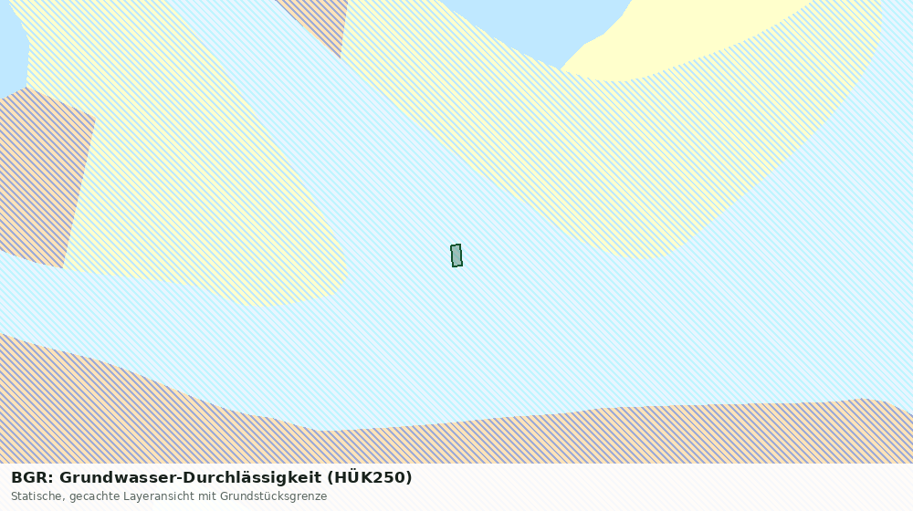 Statische Kartenansicht: BGR: Grundwasser-Durchlässigkeit (HÜK250)