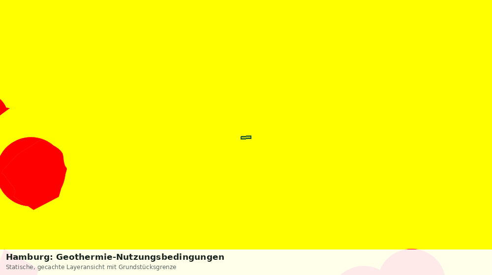 Statische Kartenansicht: Hamburg: Geothermie-Nutzungsbedingungen