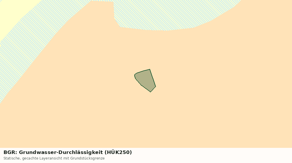Statische Kartenansicht: BGR: Grundwasser-Durchlässigkeit (HÜK250)