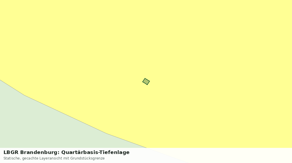 Statische Kartenansicht: LBGR Brandenburg: Quartärbasis-Tiefenlage