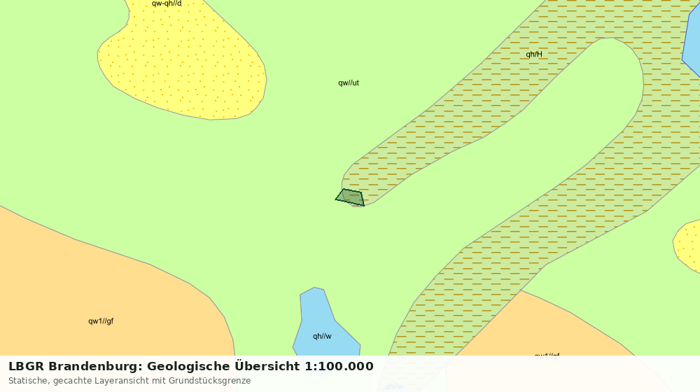 Statische Kartenansicht: LBGR Brandenburg: Geologische Übersicht 1:100.000