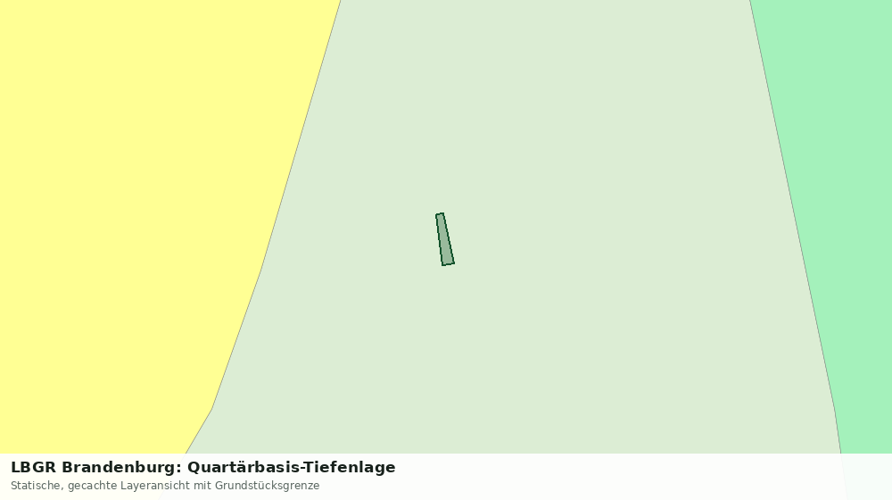 Statische Kartenansicht: LBGR Brandenburg: Quartärbasis-Tiefenlage