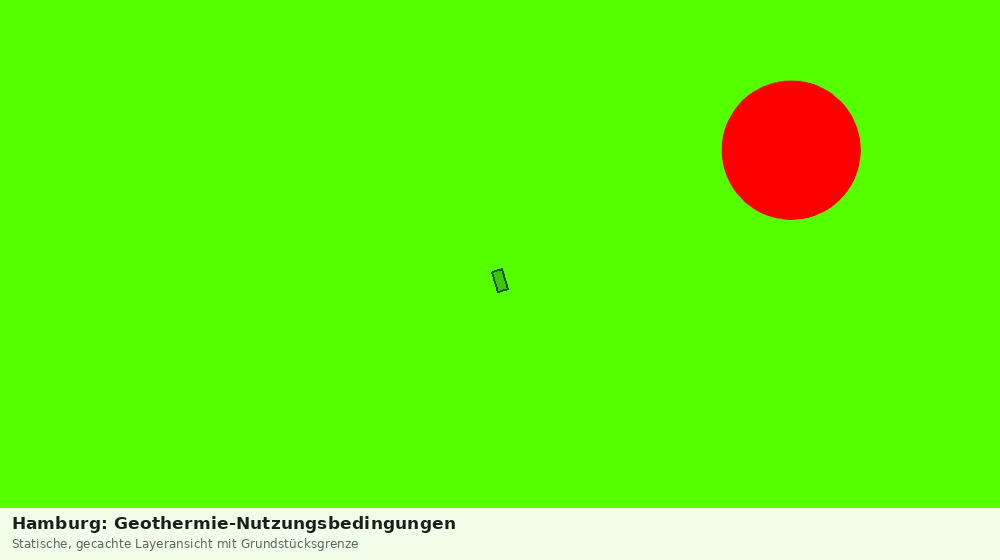 Statische Kartenansicht: Hamburg: Geothermie-Nutzungsbedingungen