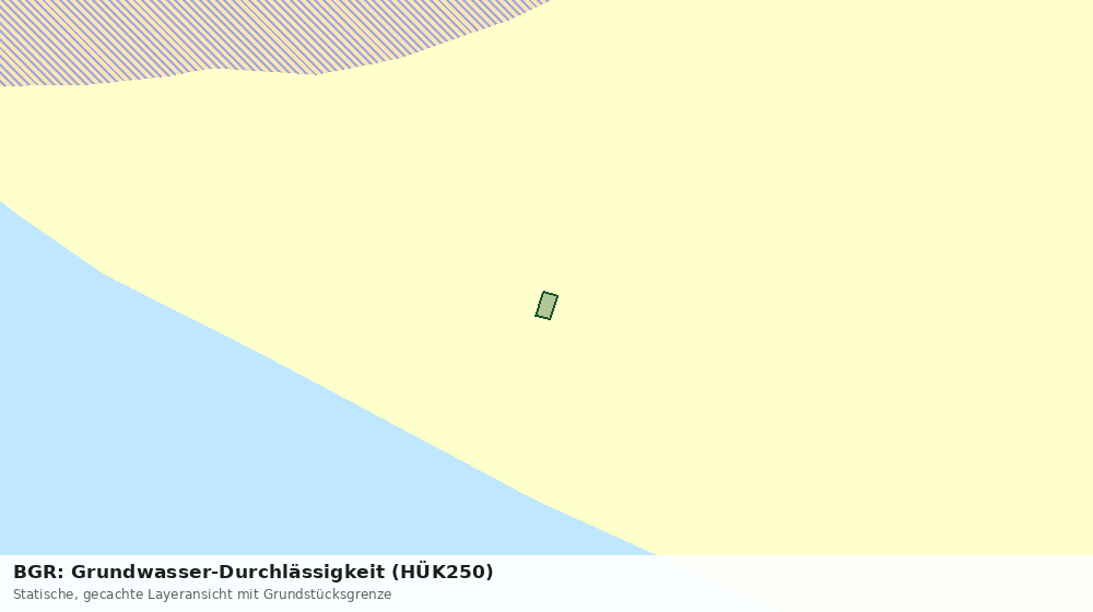 Statische Kartenansicht: BGR: Grundwasser-Durchlässigkeit (HÜK250)