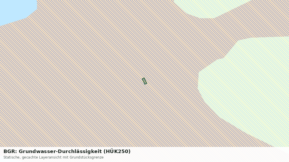 Statische Kartenansicht: BGR: Grundwasser-Durchlässigkeit (HÜK250)