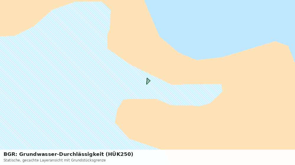 Statische Kartenansicht: BGR: Grundwasser-Durchlässigkeit (HÜK250)