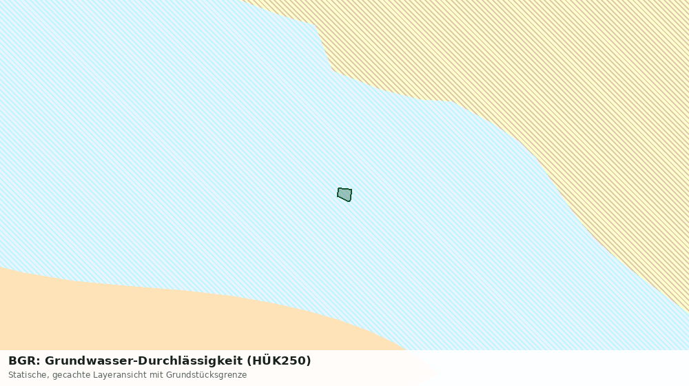 Statische Kartenansicht: BGR: Grundwasser-Durchlässigkeit (HÜK250)