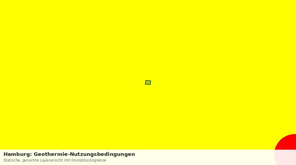 Statische Kartenansicht: Hamburg: Geothermie-Nutzungsbedingungen
