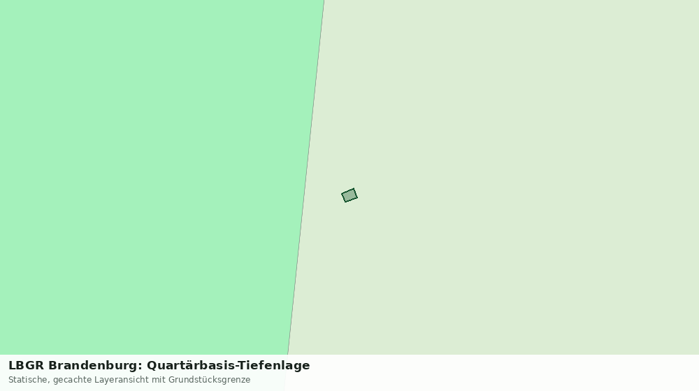 Statische Kartenansicht: LBGR Brandenburg: Quartärbasis-Tiefenlage