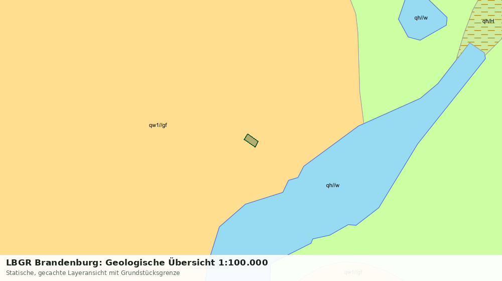 Statische Kartenansicht: LBGR Brandenburg: Geologische Übersicht 1:100.000