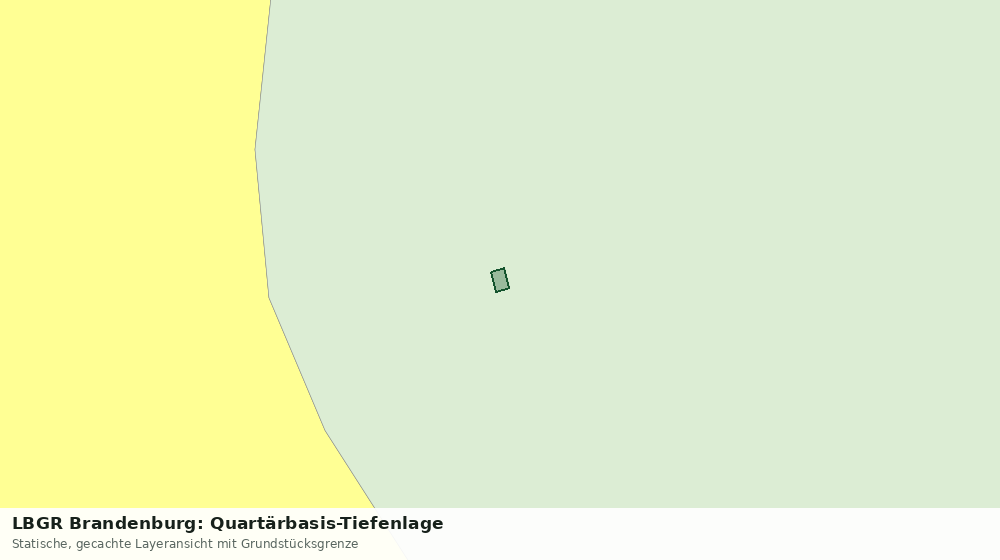 Statische Kartenansicht: LBGR Brandenburg: Quartärbasis-Tiefenlage