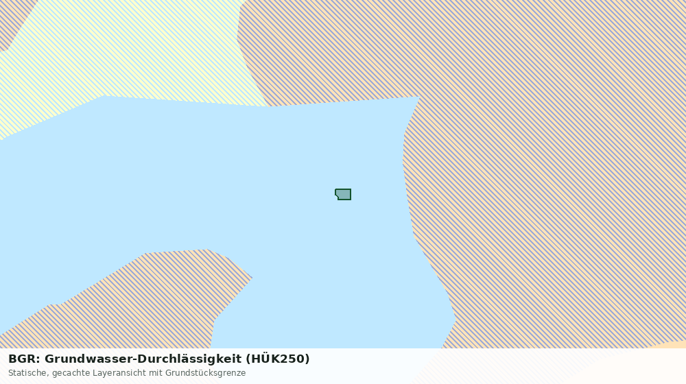 Statische Kartenansicht: BGR: Grundwasser-Durchlässigkeit (HÜK250)