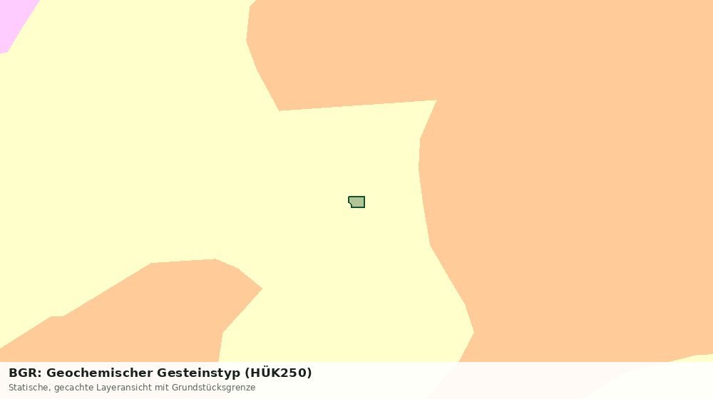 Statische Kartenansicht: BGR: Geochemischer Gesteinstyp (HÜK250)