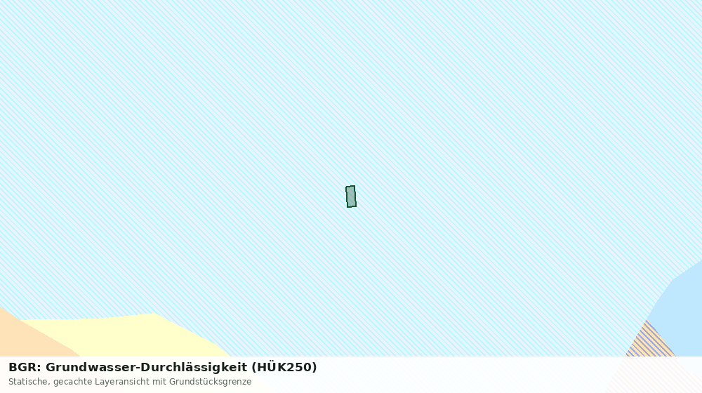 Statische Kartenansicht: BGR: Grundwasser-Durchlässigkeit (HÜK250)