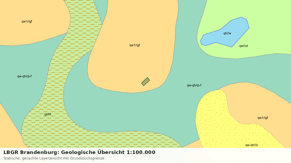 Statische Kartenansicht: LBGR Brandenburg: Geologische Übersicht 1:100.000
