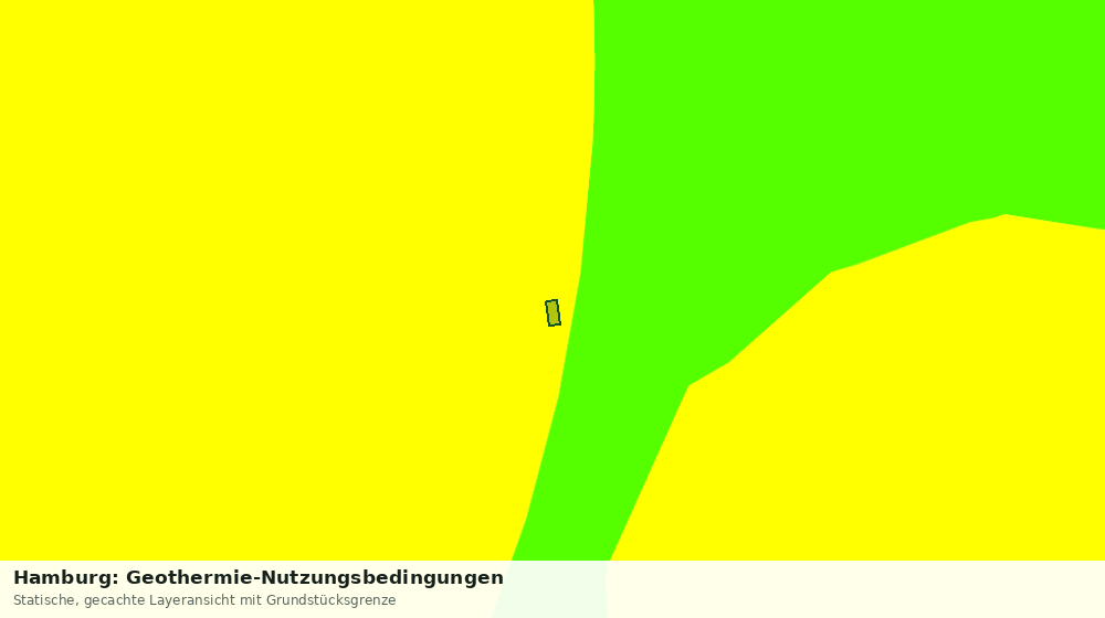 Statische Kartenansicht: Hamburg: Geothermie-Nutzungsbedingungen