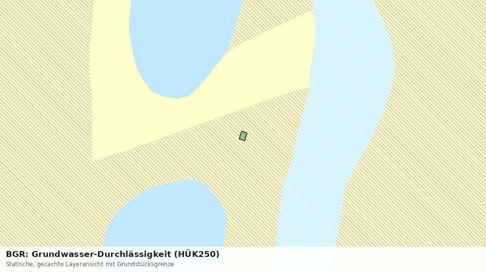 Statische Kartenansicht: BGR: Grundwasser-Durchlässigkeit (HÜK250)