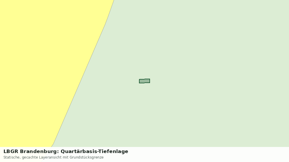 Statische Kartenansicht: LBGR Brandenburg: Quartärbasis-Tiefenlage