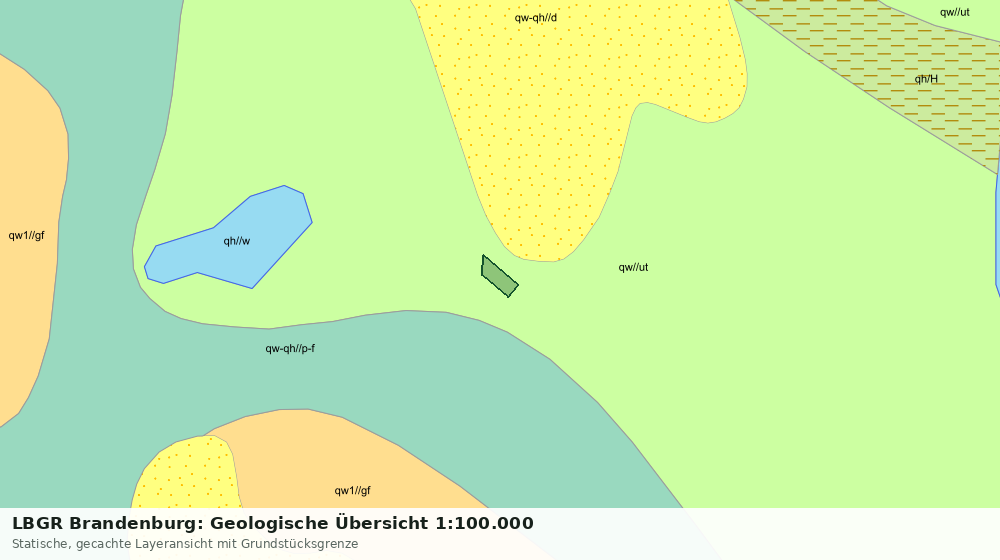 Statische Kartenansicht: LBGR Brandenburg: Geologische Übersicht 1:100.000