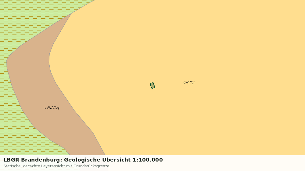 Statische Kartenansicht: LBGR Brandenburg: Geologische Übersicht 1:100.000