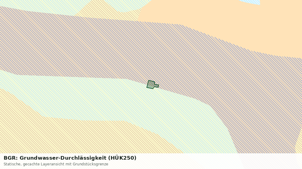 Statische Kartenansicht: BGR: Grundwasser-Durchlässigkeit (HÜK250)
