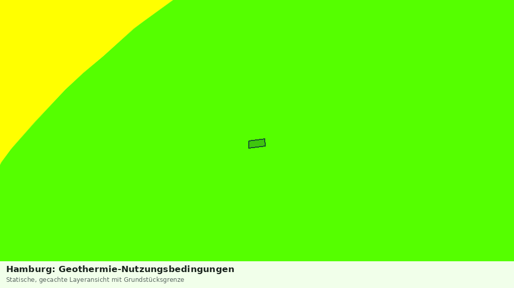 Statische Kartenansicht: Hamburg: Geothermie-Nutzungsbedingungen