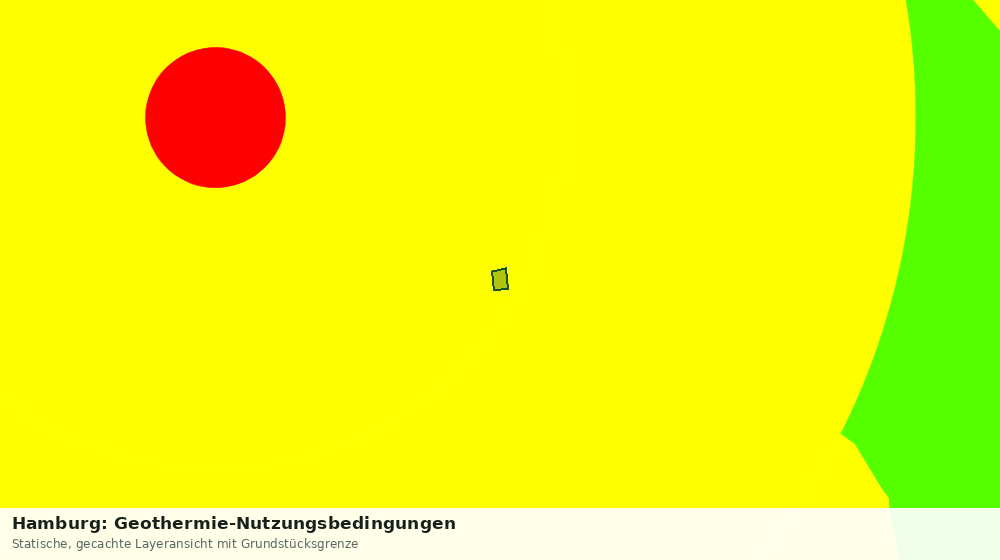 Statische Kartenansicht: Hamburg: Geothermie-Nutzungsbedingungen