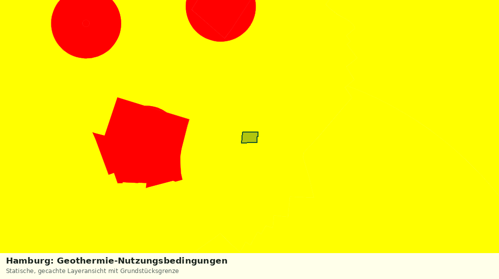 Statische Kartenansicht: Hamburg: Geothermie-Nutzungsbedingungen