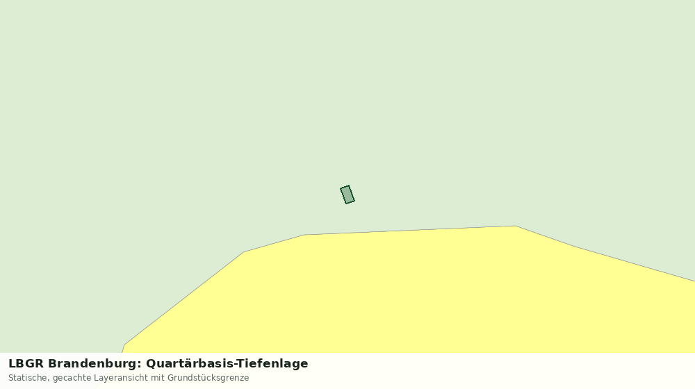 Statische Kartenansicht: LBGR Brandenburg: Quartärbasis-Tiefenlage