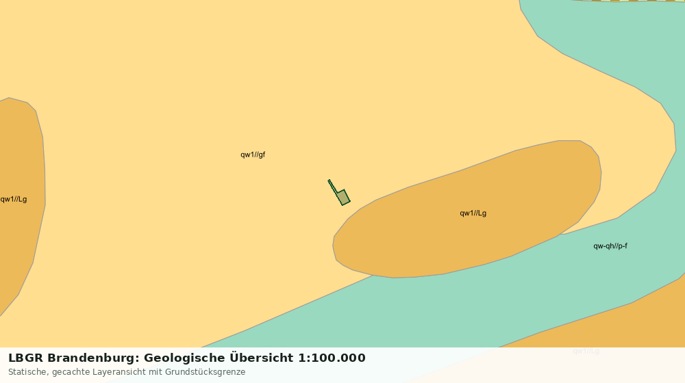 Statische Kartenansicht: LBGR Brandenburg: Geologische Übersicht 1:100.000