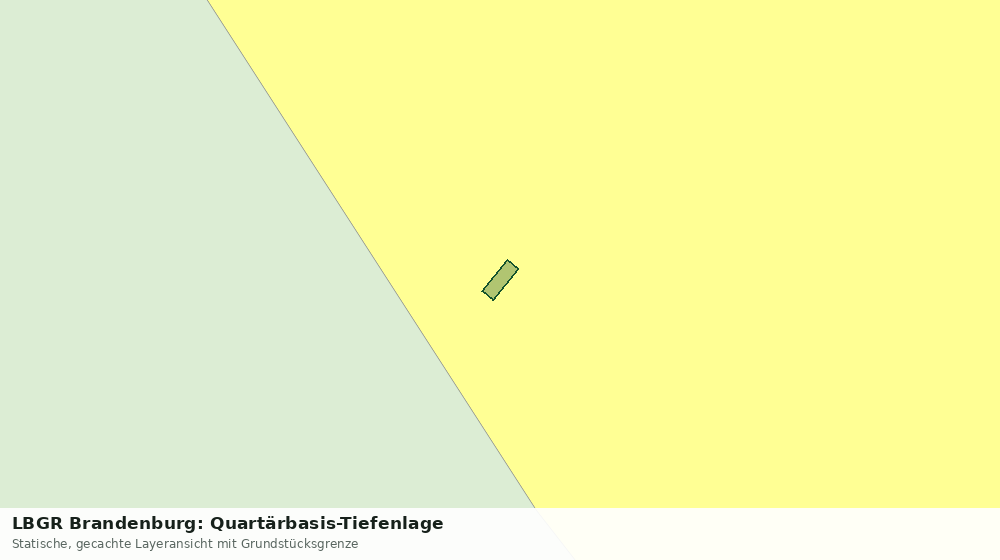 Statische Kartenansicht: LBGR Brandenburg: Quartärbasis-Tiefenlage