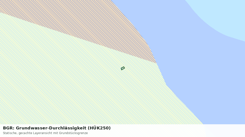 Statische Kartenansicht: BGR: Grundwasser-Durchlässigkeit (HÜK250)