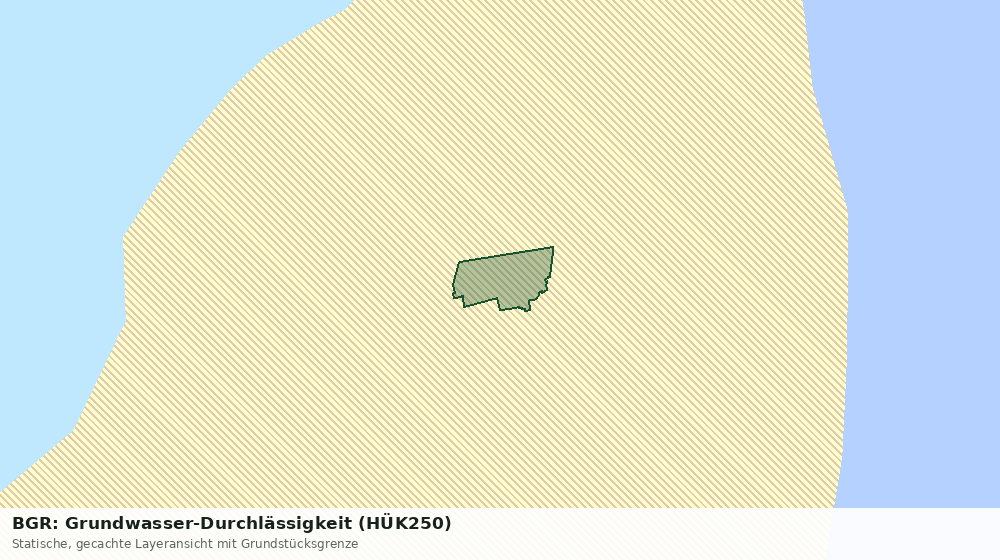 Statische Kartenansicht: BGR: Grundwasser-Durchlässigkeit (HÜK250)