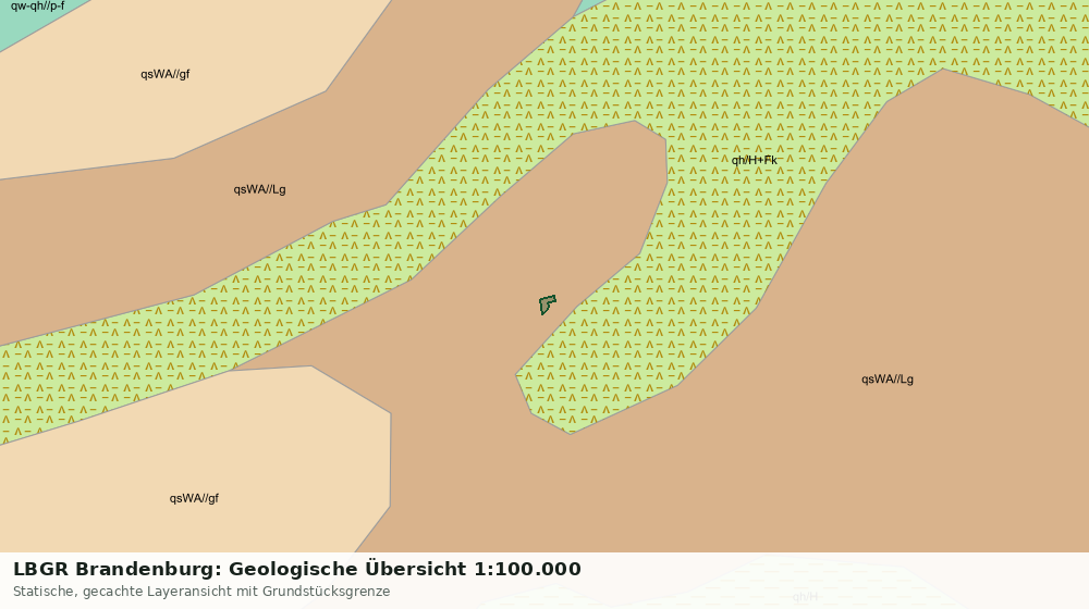 Statische Kartenansicht: LBGR Brandenburg: Geologische Übersicht 1:100.000